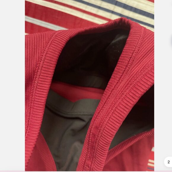 All Access Tank Top Women's XS Build-In Bra Burgundy Red Gym Yoga Workout - Picture 4 of 4